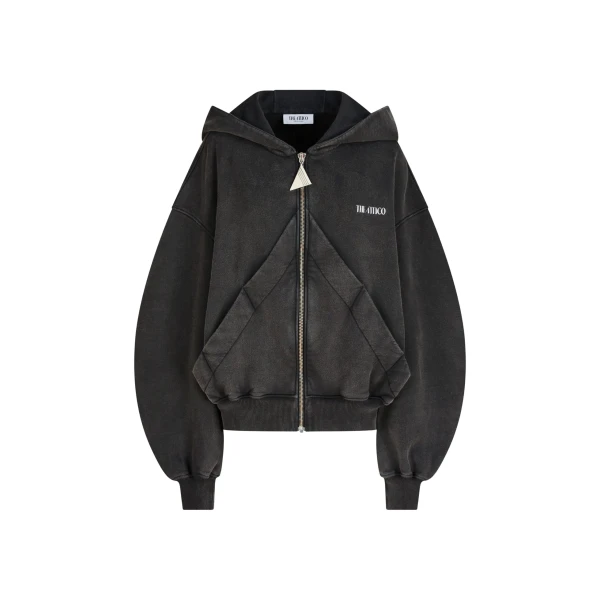 The Attico Faded black sweatshirt Knit