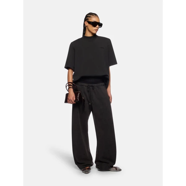 The Attico Faded black t-shirt Top, view 2
