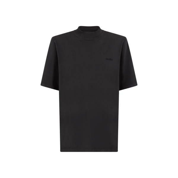 The Attico Faded black t-shirt Top