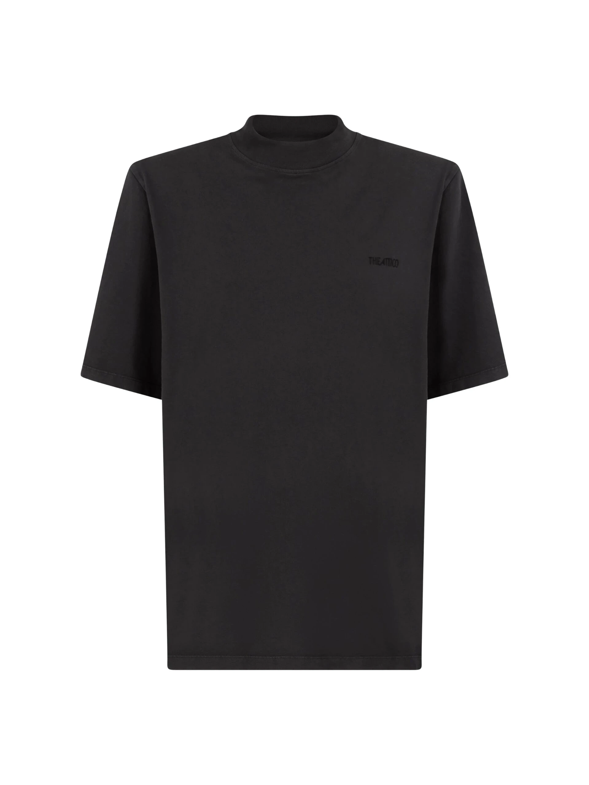 The Attico Faded black t-shirt Top