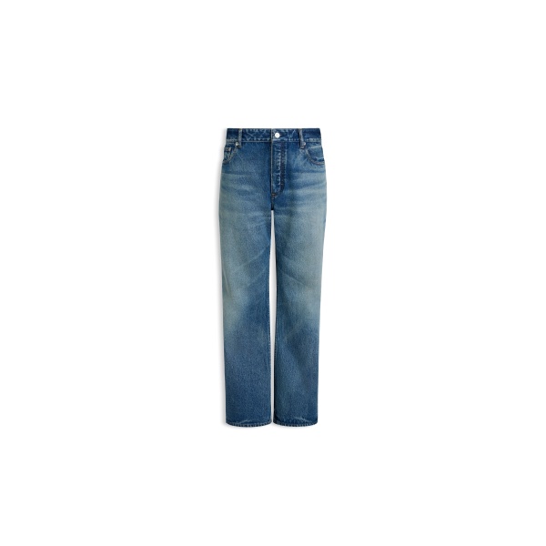 Alaïa Flare Denim Jeans - ALAÏA Pants - Laser Cut Luxury - Shop at Luxury Shoes 