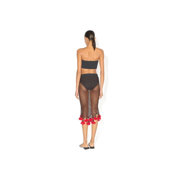 Alaïa Floral Crochet Skirt - ALAÏA Skirts - Laser Cut Luxury - Shop at Luxury Shoes 