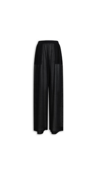 Alaïa Fluid Silk Linen Pants - ALAÏA Pants - Laser Cut Luxury - Shop at Luxury Shoes 