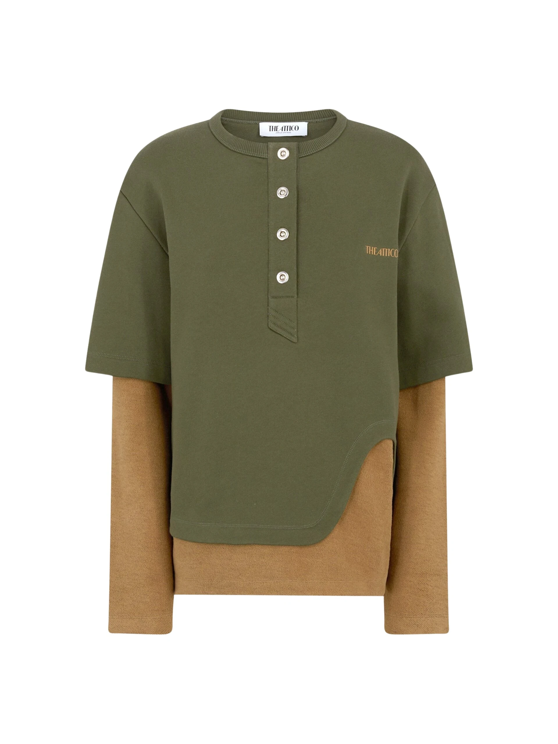 The Attico Forest green sweatshirt Knit