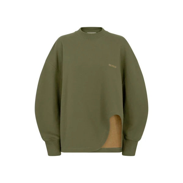 The Attico Forest green sweatshirt Knit