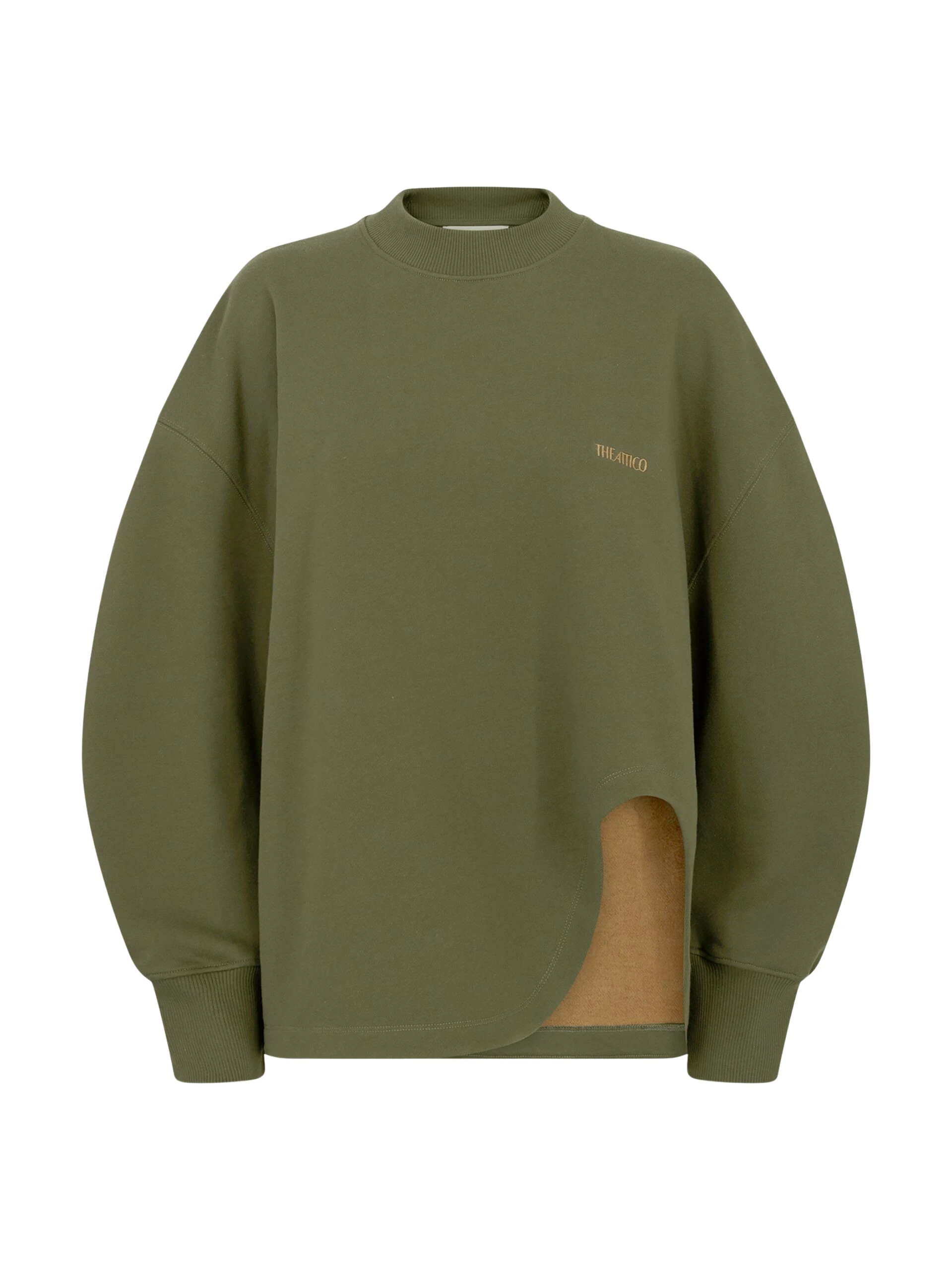 The Attico Forest green sweatshirt Knit