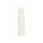 Alaïa Fringed Beaded Knit Dress - ALAÏA Dresses - Laser Cut Luxury - Shop at Luxury Shoes 