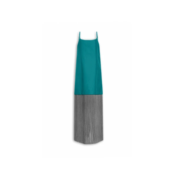 Alaïa Fringed Slip Dress - ALAÏA Dresses - Laser Cut Luxury - Shop at Luxury Shoes 