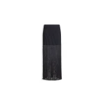Alaïa Fringed Tube Skirt - ALAÏA Skirts - Laser Cut Luxury - Shop at Luxury Shoes Alaia Fringed Tube Skirt