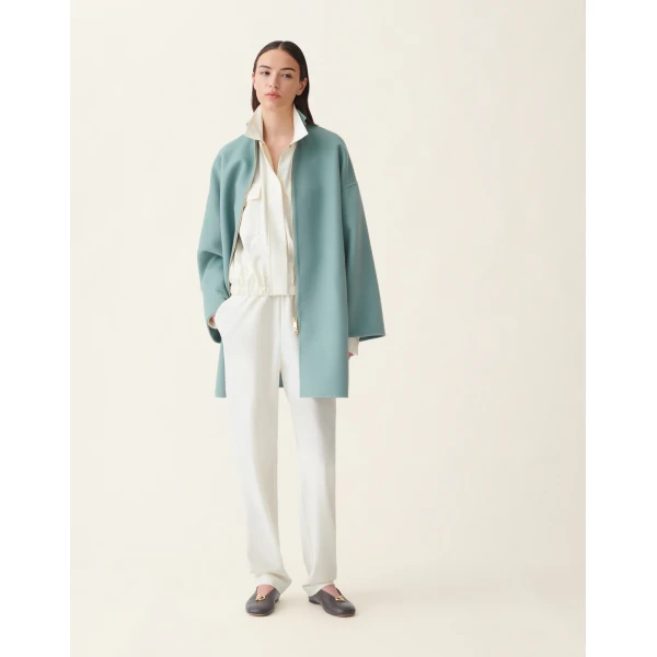 Fabiana Filippi Techno Tailoring Bomber in Butter Jacket, view 2