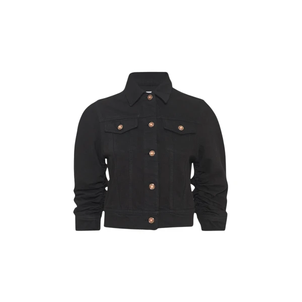 Gabriela Hearst Adira Jacket in Black Recycled Cotton Denim