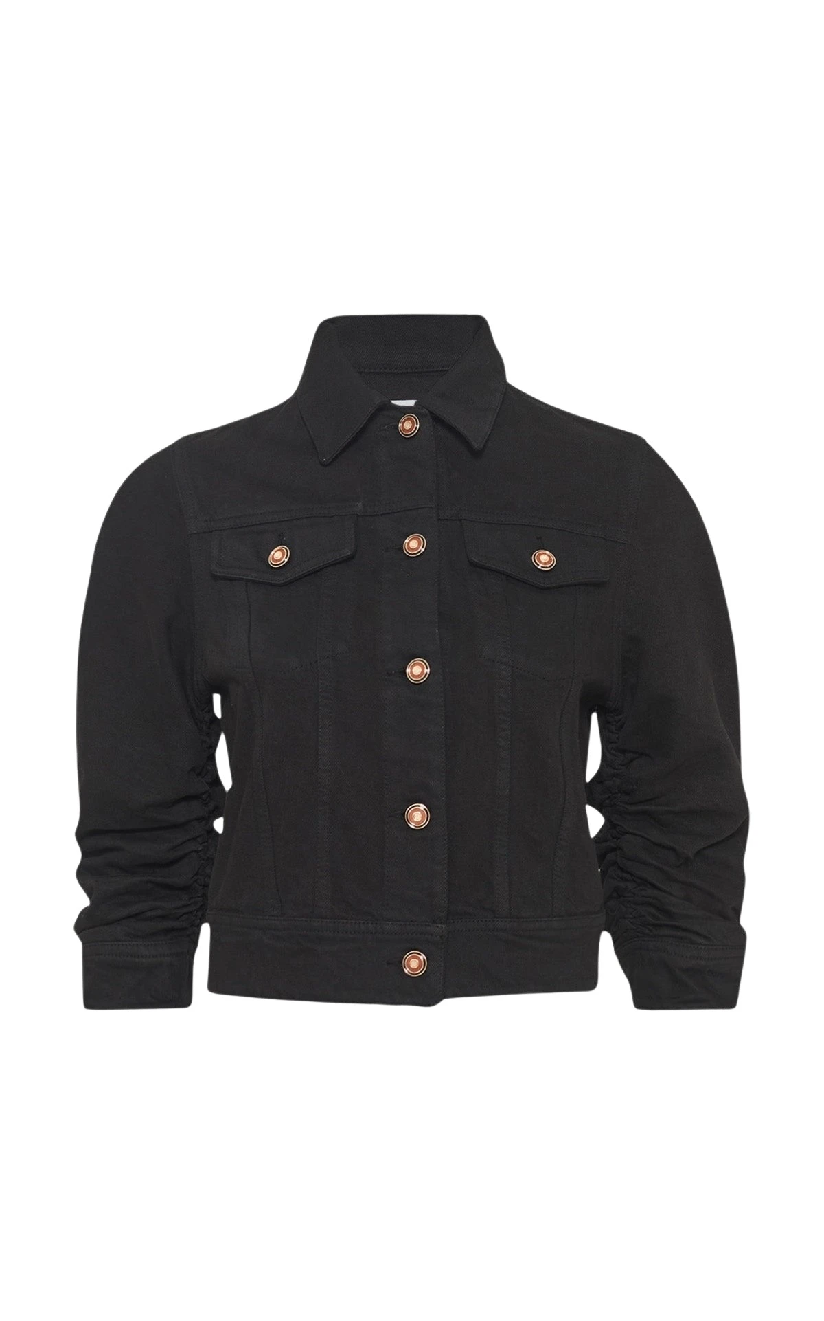 Gabriela Hearst Adira Jacket in Black Recycled Cotton Denim