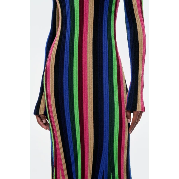 Gabriela Hearst Affinity Knit Maxi Dress in Multi Cashmere Silk, view 5