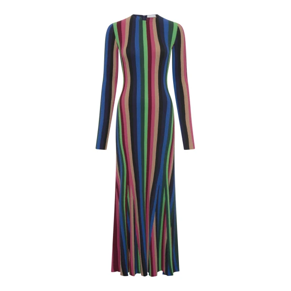 Gabriela Hearst Affinity Knit Maxi Dress in Multi Cashmere Silk, view 6