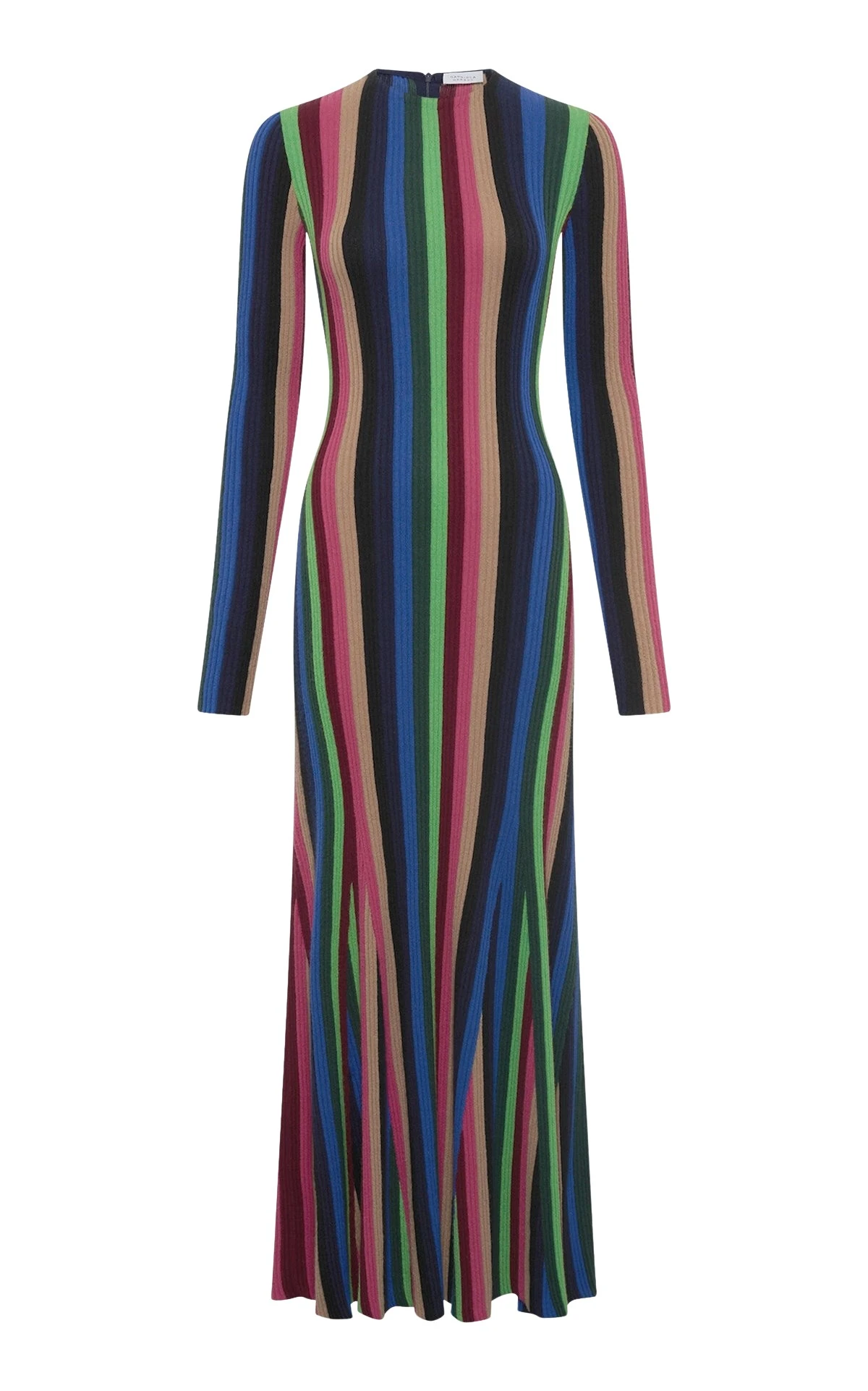 Gabriela Hearst Affinity Knit Maxi Dress in Multi Cashmere Silk