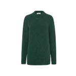 Gabriela Hearst Alfie Knit Sweater in English Green Speckled Aran Cashmere