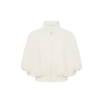 Gabriela Hearst Aluin Jacket in Ivory Virgin Wool Crepe