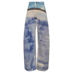 Gabriela Hearst Amoret Barrel-leg Jean in Water Multi Recycled Cotton Denim