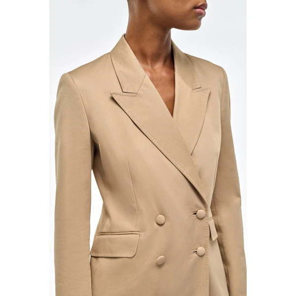 Gabriela Hearst Angela Blazer in Camel Light Sea Island Cotton Twill, view 5