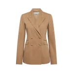 Gabriela Hearst Angela Blazer in Camel Light Sea Island Cotton Twill