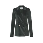 Gabriela Hearst Angela Blazer in English Green Sea Island Cotton Corduroy