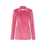 Gabriela Hearst Angela Blazer in Fuchsia Sea Island Cotton Corduroy