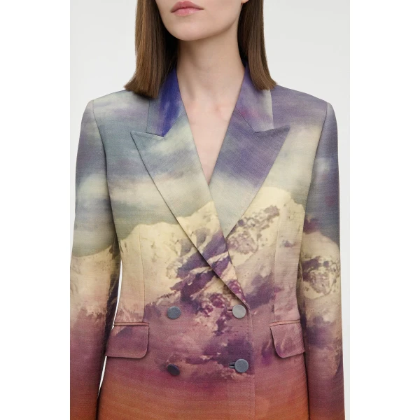Gabriela Hearst Angela Blazer in Mountain Virgin Wool, view 5