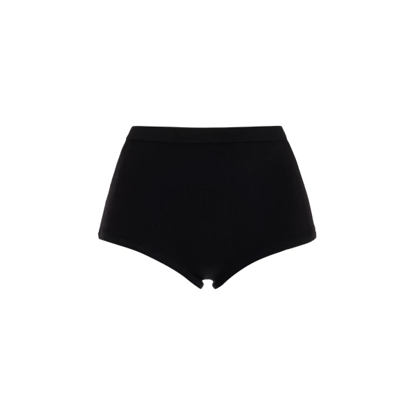 Gabriela Hearst Aris Knit Short in Black Merino Wool, view 2