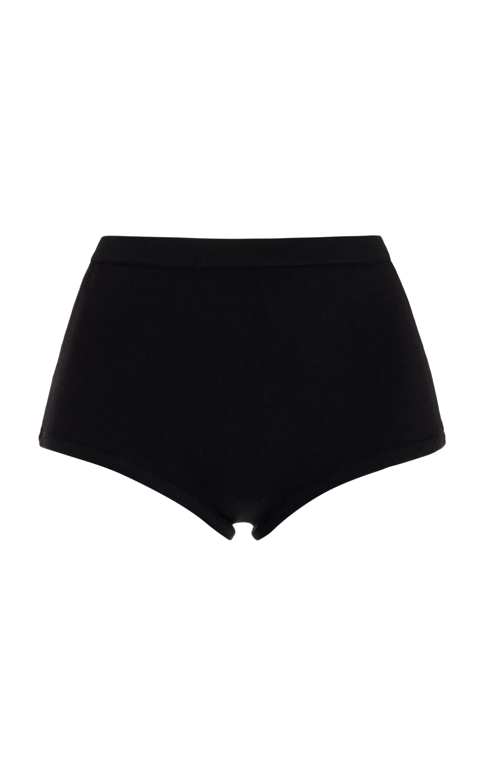 Gabriela Hearst Aris Knit Short in Black Merino Wool