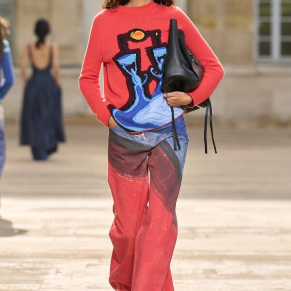 Gabriela Hearst Avichai Knit Sweater in Air Multi Cashmere, view 2