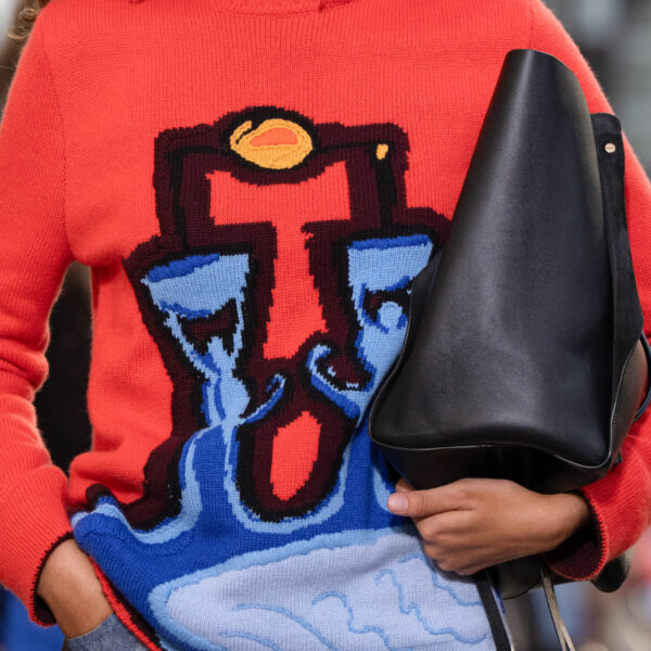 Gabriela Hearst Avichai Knit Sweater in Air Multi Cashmere, view 3