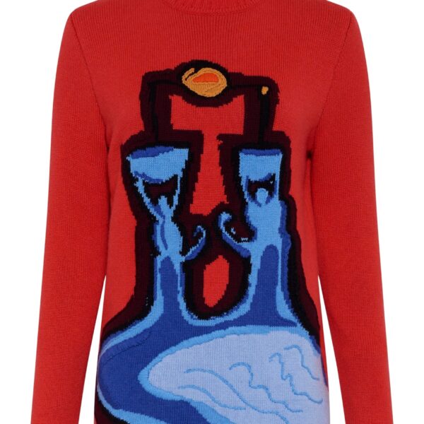 Gabriela Hearst Avichai Knit Sweater in Air Multi Cashmere