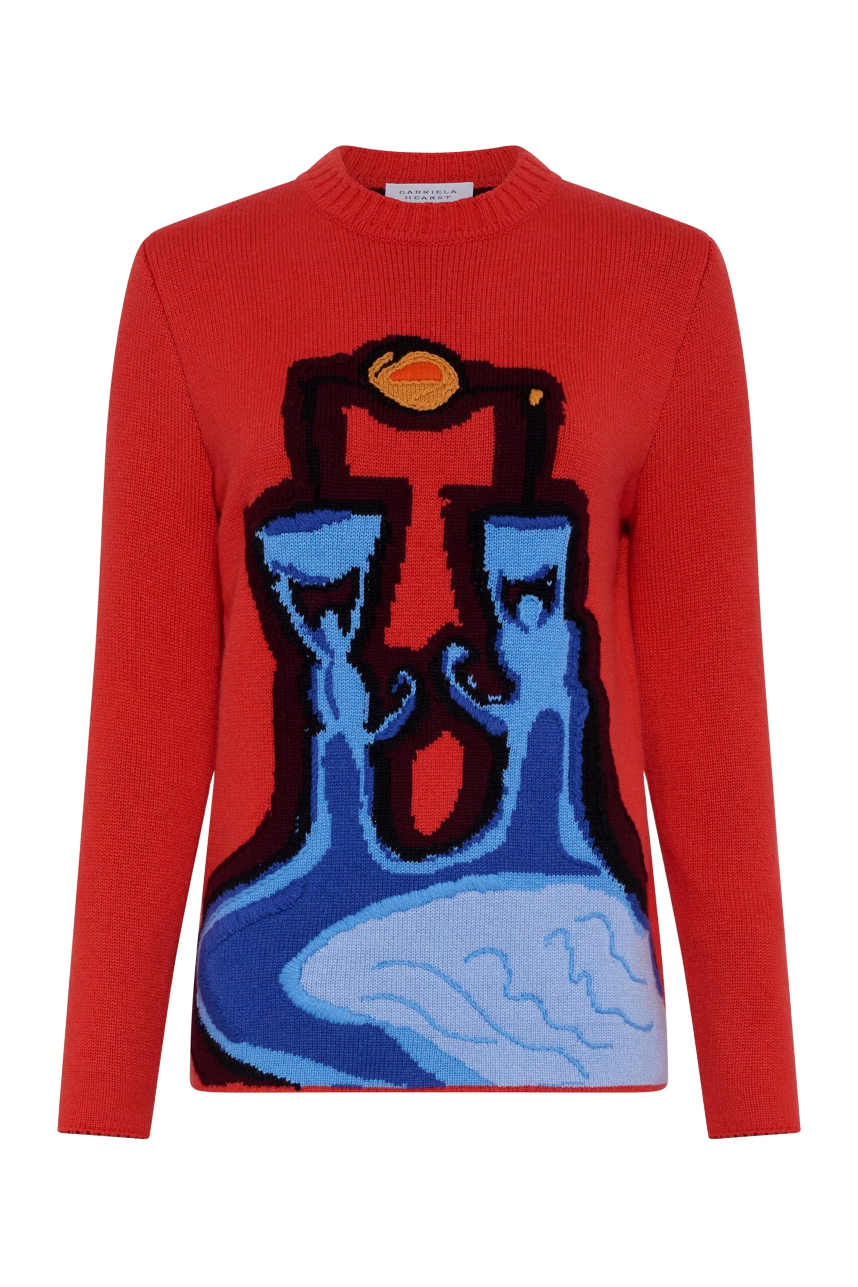 Gabriela Hearst Avichai Knit Sweater in Air Multi Cashmere
