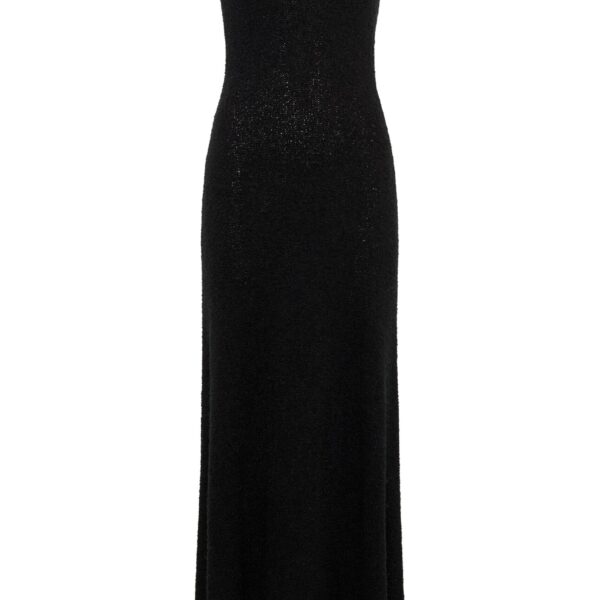 Gabriela Hearst Ayla Knit Maxi Dress in Black Mulberry Silk, view 6