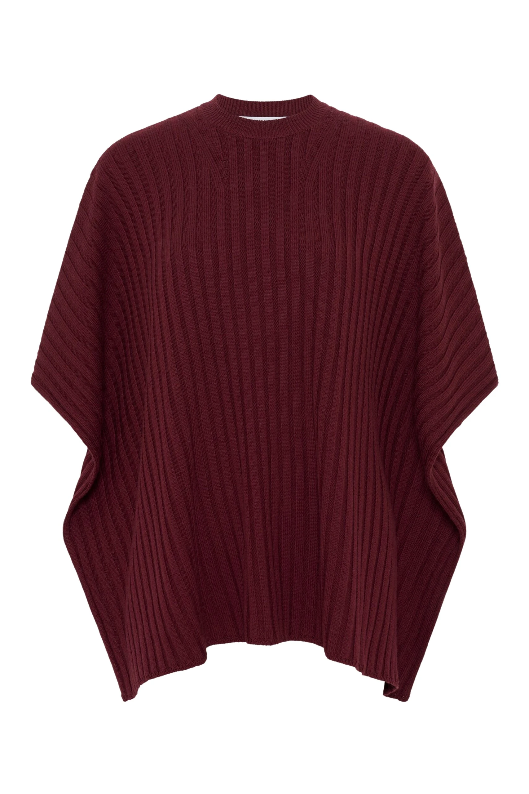 Gabriela-Hearst-Baron-Knit-Cropped-Poncho-in-Bordeaux-Merino-Wool-Cashmere-scaled72570_nobg Gabriela Hearst Baron Knit Cropped Poncho in Bordeaux Merino Wool Cashmere