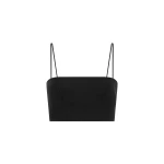 Gabriela Hearst Blazie Top in Black Aloe Linen