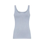 Gabriela Hearst Brigid Knit Tank Top in Light Blue Cashmere