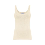 Gabriela Hearst Brigid Knit Tank Top in Off White Cashmere
