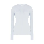 Gabriela Hearst Browning Knit Sweater in Light Blue Cashmere Silk