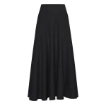 Gabriela Hearst Cairan Knit Maxi Skirt in Black Merino Wool