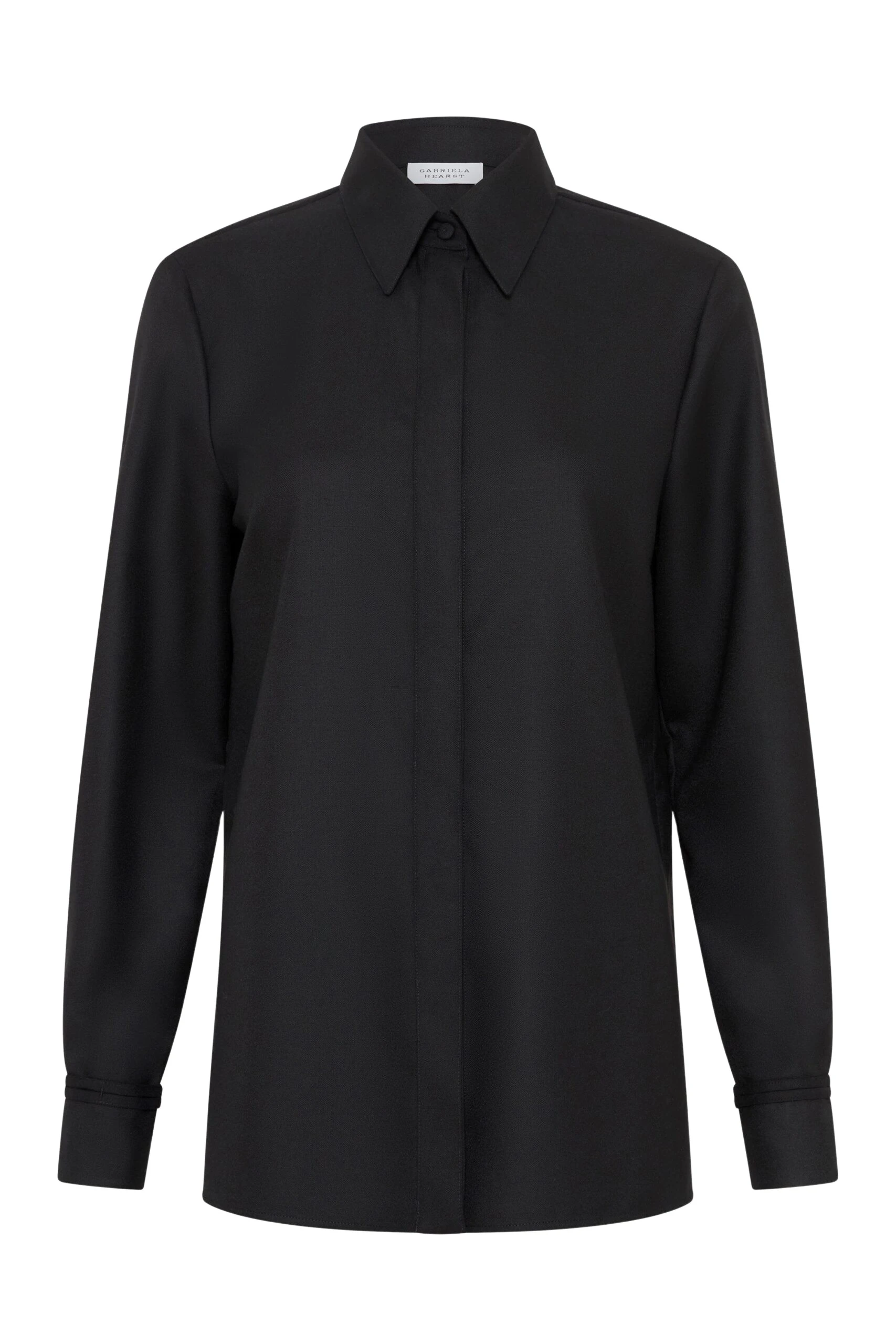 Gabriela-Hearst-Cruz-Shirt-in-Black-Camel-Cashmere-scaled55561_nobg Gabriela Hearst Cruz Shirt in Black & Camel Cashmere