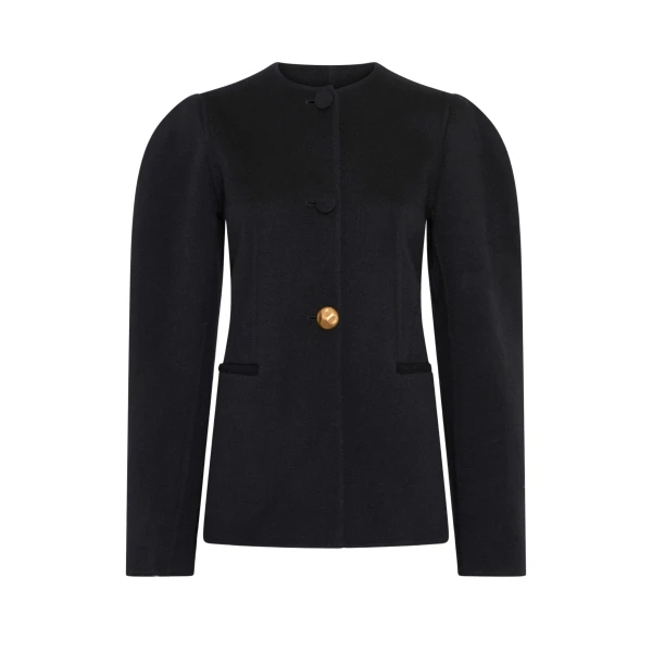 Gabriela Hearst Daelan Jacket in Black Double-face Recycled Cashmere
