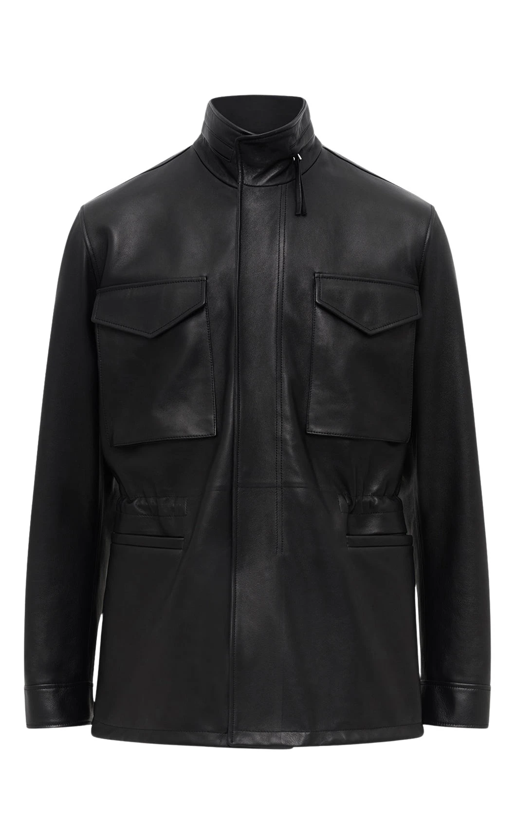 Darwin M65 Jacket in Black Nappa Leather