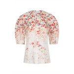 Gabriela Hearst Edify Top in Uruguayan Flowers Printed Silk