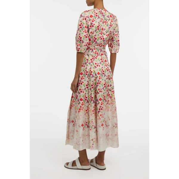 Gabriela Hearst Edify Top in Uruguayan Flowers Printed Silk, view 4
