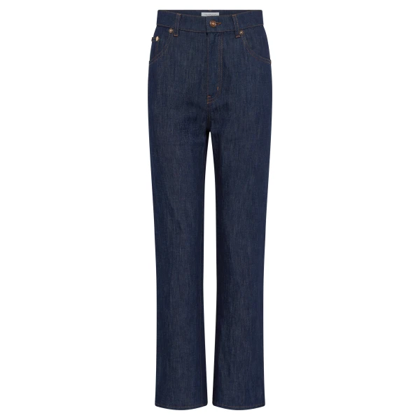 Gabriela Hearst Elara Cropped Jean in Recycled Cotton Denim, view 6