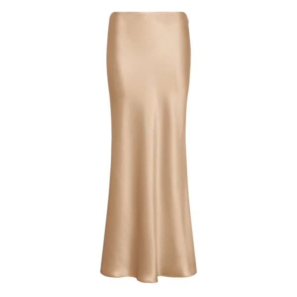 Gabriela Hearst Frei Maxi Skirt in Camel Silk Satin