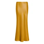 Gabriela Hearst Frei Maxi Skirt in Golden Birch Silk Satin