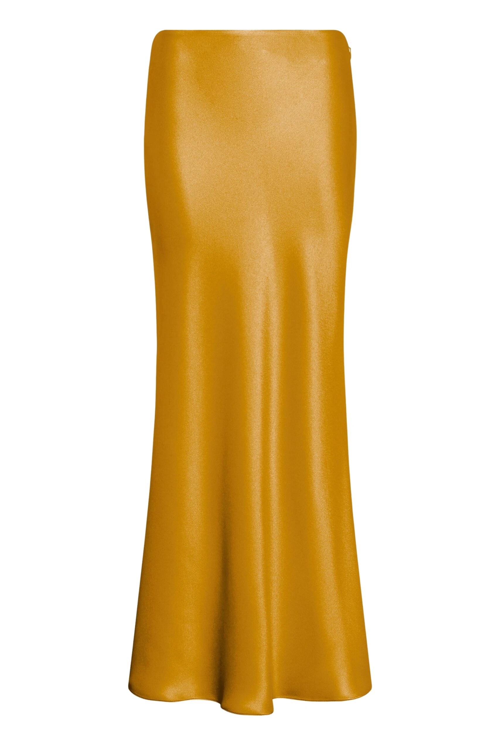 Gabriela Hearst Frei Maxi Skirt in Golden Birch Silk Satin