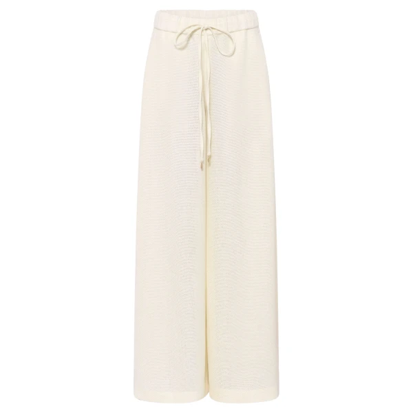Gabriela Hearst Gelos Wide-leg Pant in Ivory Alpaca Wool